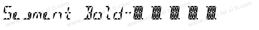 Segment Bold字体转换